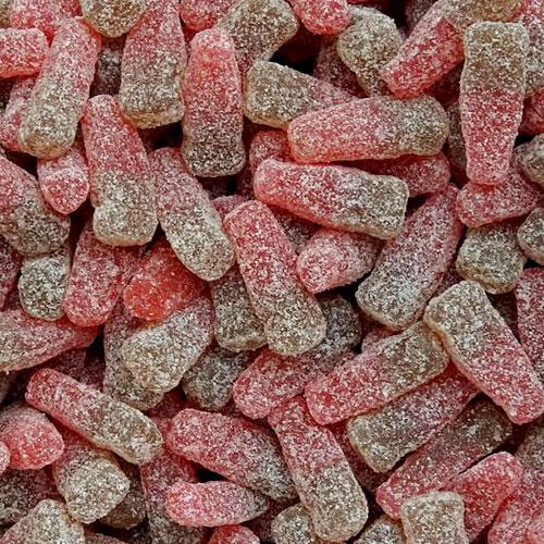 Fizzy Cherry Cola Bottles 100g - theschweetplug.com
