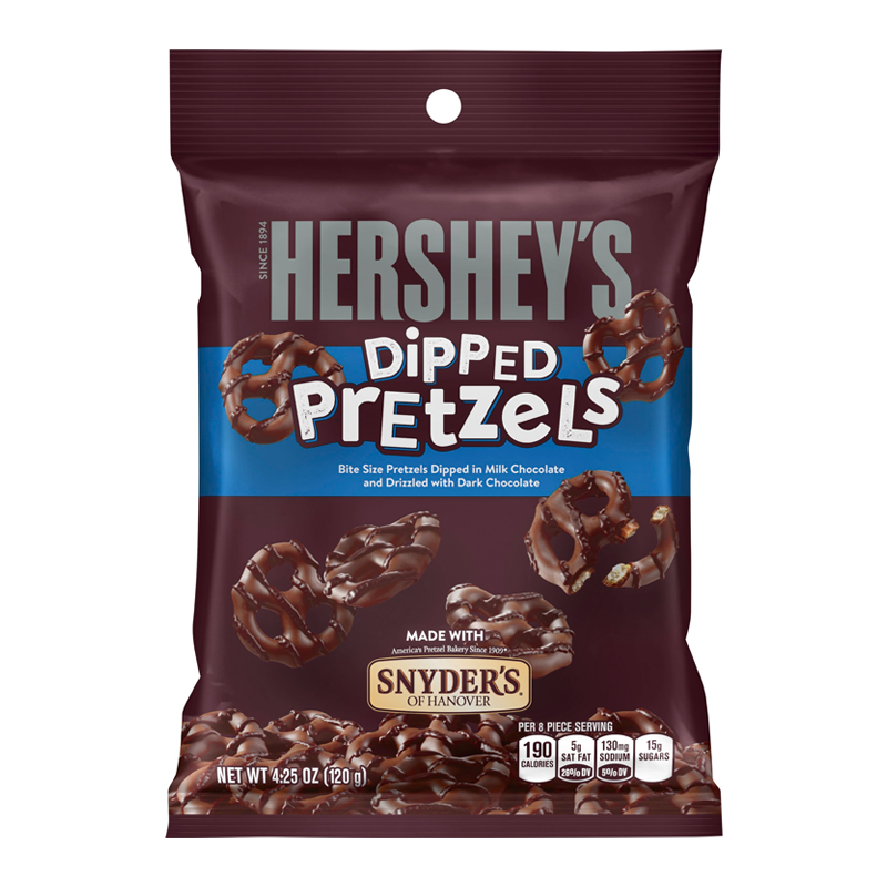 Hershey's Milk Chocolate Dipped Pretzels (120g)