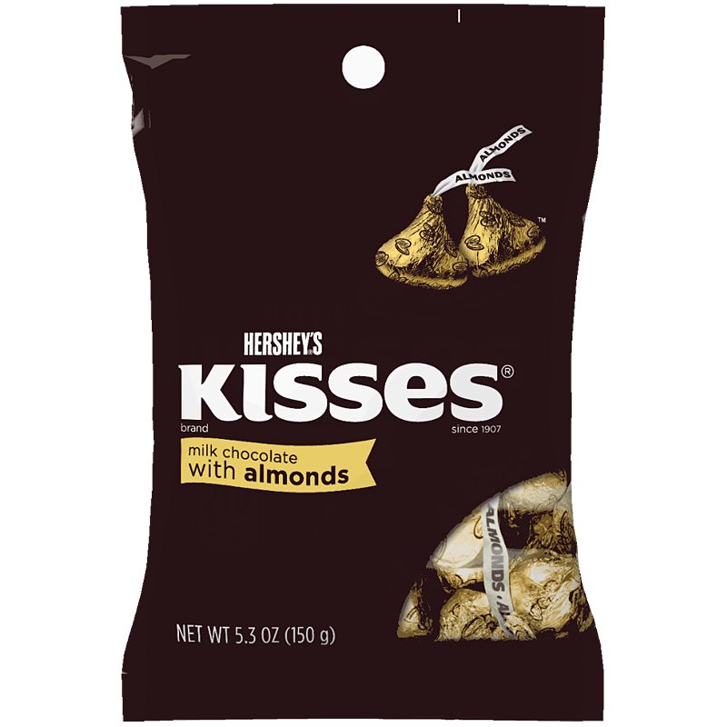 Hershey's Kisses Milk Chocolate with Almonds (150g)
