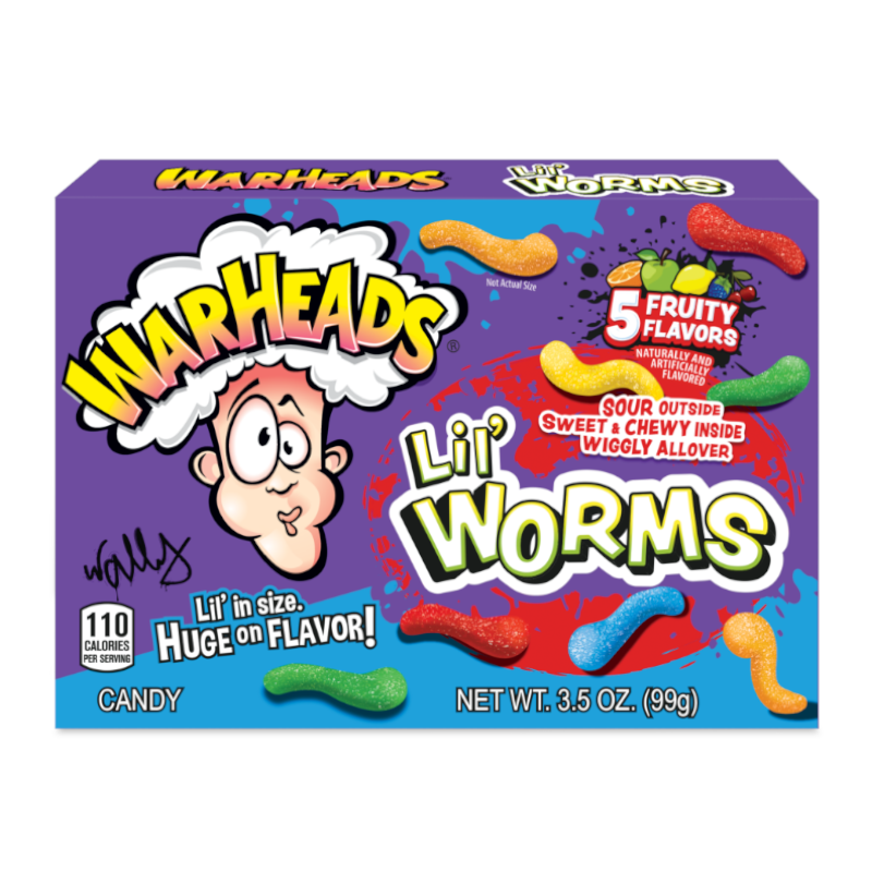 Warheads Lil' Worms Theatre Box (99g)