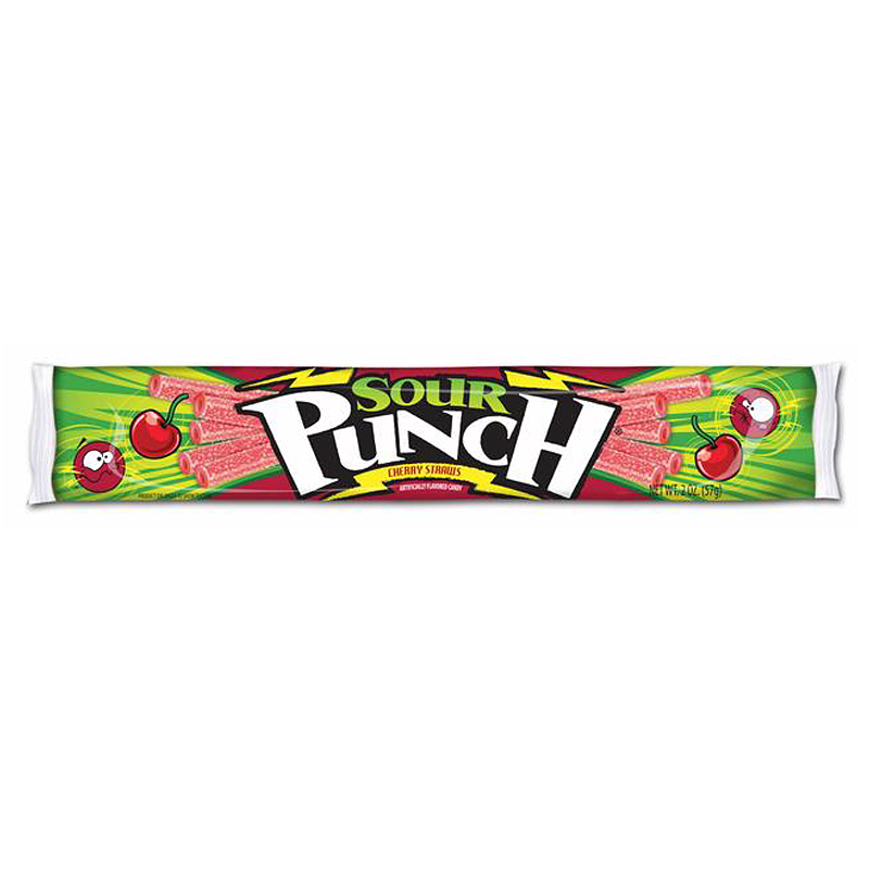 Sour Punch Cherry Straws(57g)