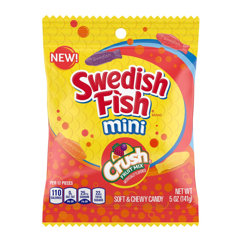 Swedish Fish Mini Crush Fruit Mix (141g)
