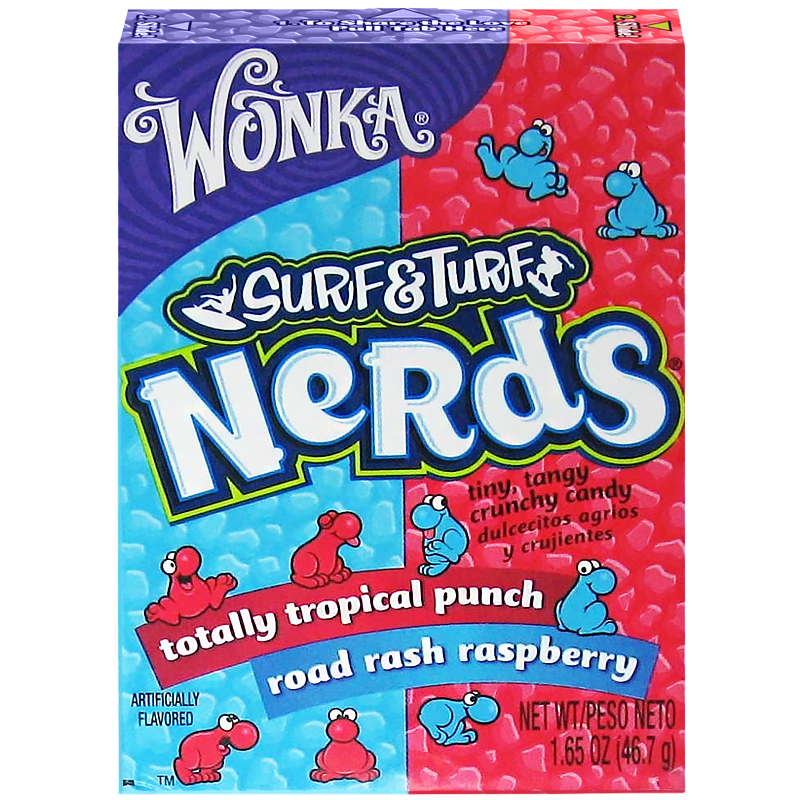 Nerds Surf & Turf Raspberry & Tropical Punch (47g)