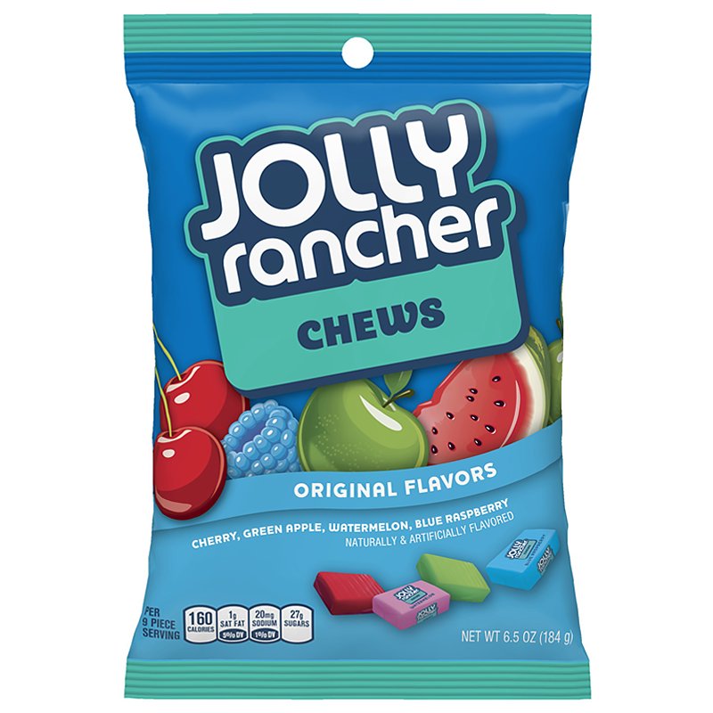 Jolly Rancher Chews Original Flavours (184g) - theschweetplug.com