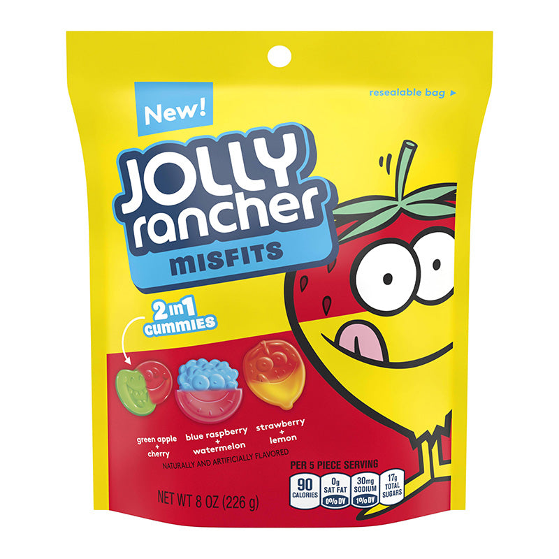Jolly Rancher Misfits Gummy Candy 8oz (227g) - theschweetplug.com