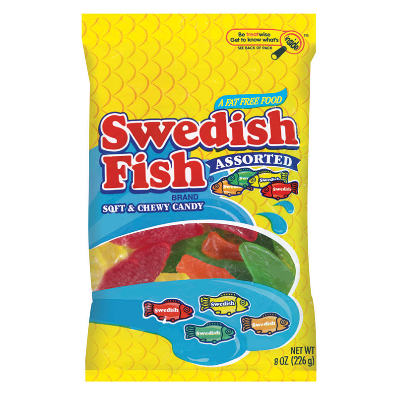 Swedish Fish Assorted Peg Bag 8oz (226g) - theschweetplug.com