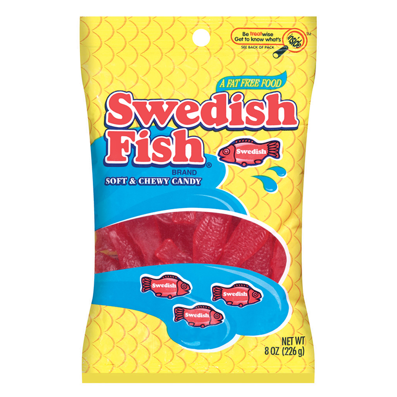 Swedish Fish Red Peg Bag (226g) - theschweetplug.com