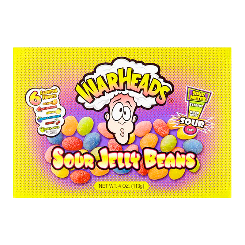 Warheads Sour Jelly Beans Theatre Box (113g)